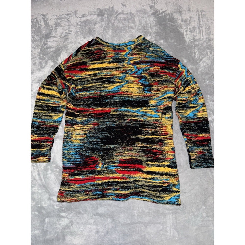 Akris Punto Northern Lights Jacquard Space Dye Ikat Sweater Sweatshirt 8 - Picture 2 of 8